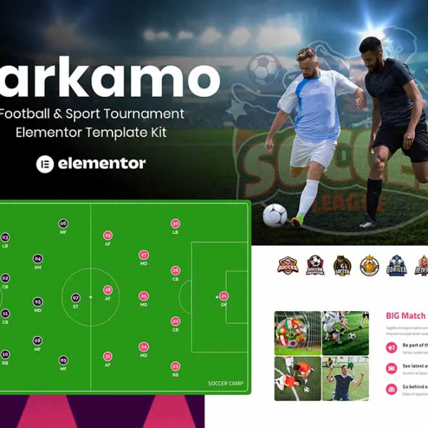 Tarkamo - Football and Sporting Events Elementor Template Suite